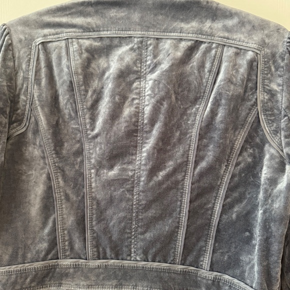 WHBM Gray Crushed Velvet Jacket - Picture 9 of 12